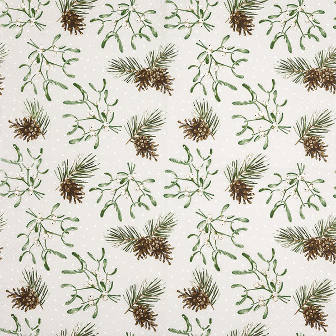 Paper Napkins 33cm, Sweet Mistletoe *ETA Nov image 1